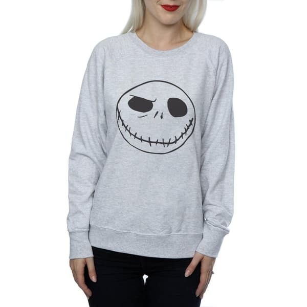 Disney Dam/kvinnor Nightmare Before Christmas Jack´s Big Face - Sweatshirt
