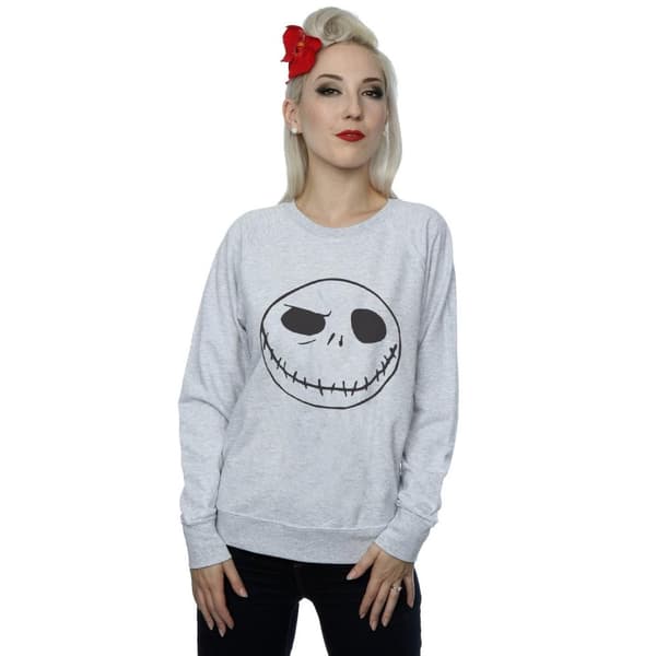 Disney Dam/kvinnor Nightmare Before Christmas Jack´s Big Face - Sweatshirt