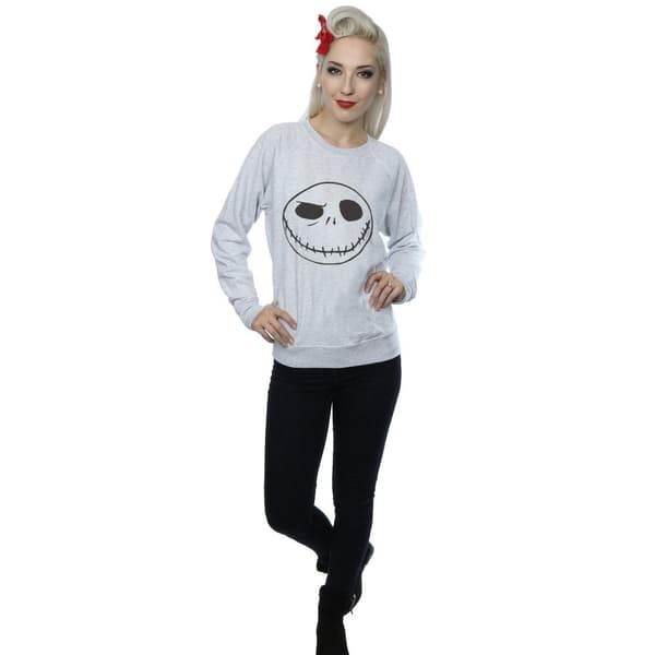 Disney Dam/kvinnor Nightmare Before Christmas Jack´s Big Face - Sweatshirt