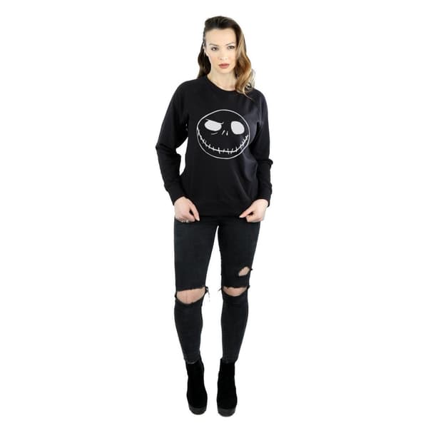 Disney Dam/kvinnor Nightmare Before Christmas Jack´s Big Face - Sweatshirt