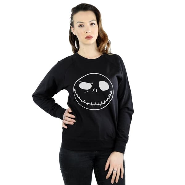 Disney Dam/kvinnor Nightmare Before Christmas Jack´s Big Face - Sweatshirt