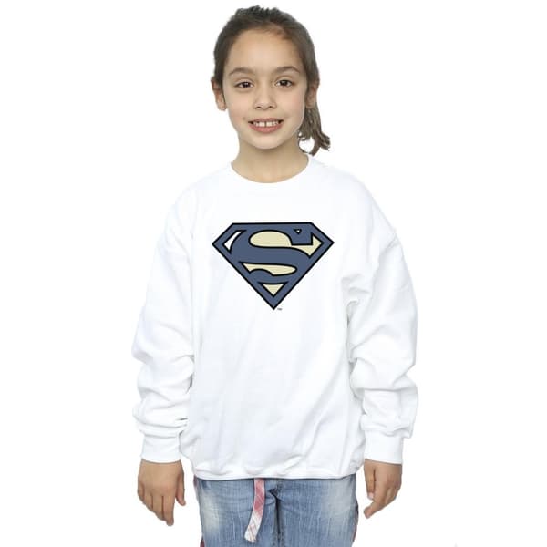 DC Comics Girls Superman Indigo Blue Logo Sweatshirt