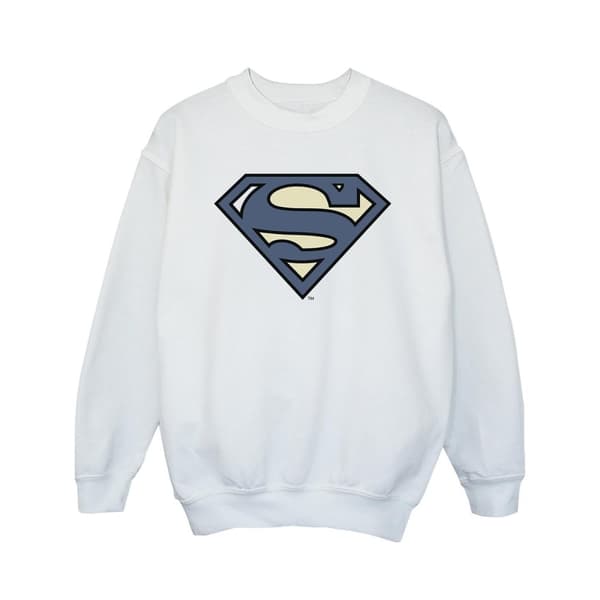 DC Comics Girls Superman Indigo Blue Logo Sweatshirt