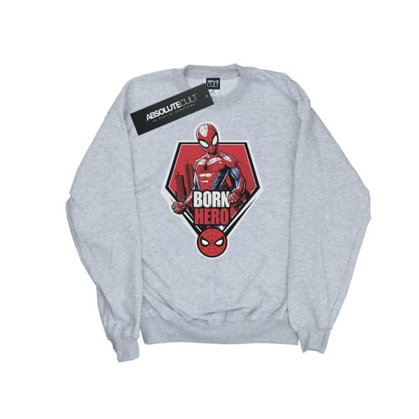 Marvel Mens Spider-Man Born Hero Sweatshirt