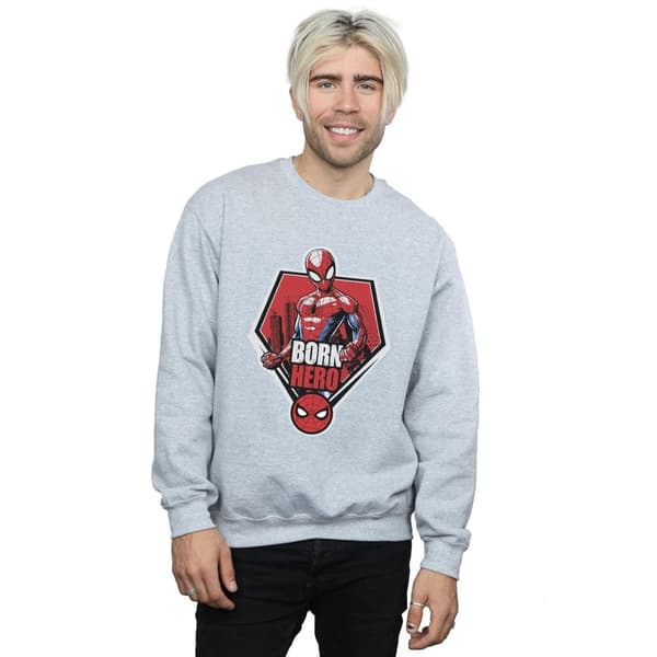 Marvel Mens Spider-Man Born Hero Sweatshirt