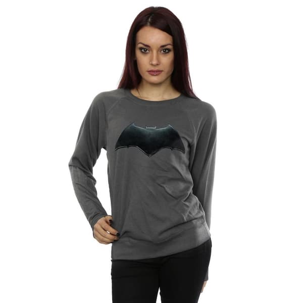 DC Comics Sweatshirt med Batman-emblem för damer/kvinnor - Justice League Movie