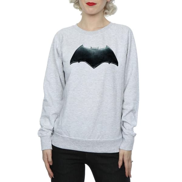 DC Comics Sweatshirt med Batman-emblem för damer/kvinnor - Justice League Movie