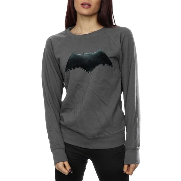 DC Comics Sweatshirt med Batman-emblem för damer/kvinnor - Justice League Movie
