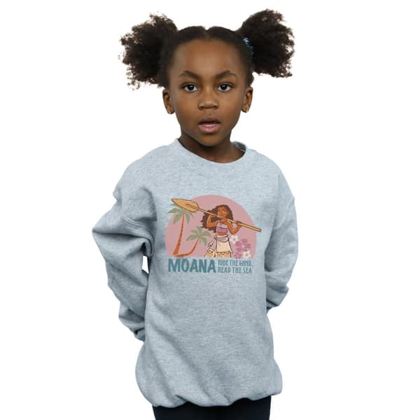 Disney Girls Moana Read The Sea Sweatshirt