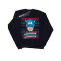 Miniatyrbild 1 av 5: Marvel Mens Captain America Face Fair Isle Sweatshirt