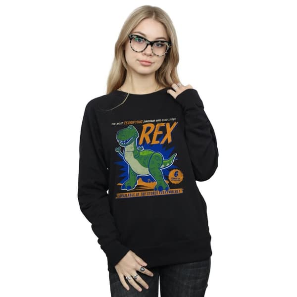 Disney Sweatshirt med skrämmande dinosaurie, Toy Story 4 Rex, dam/dam