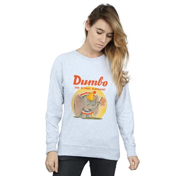 Disney Womens/Ladies Dumbo Flying Elephant Sweatshirt