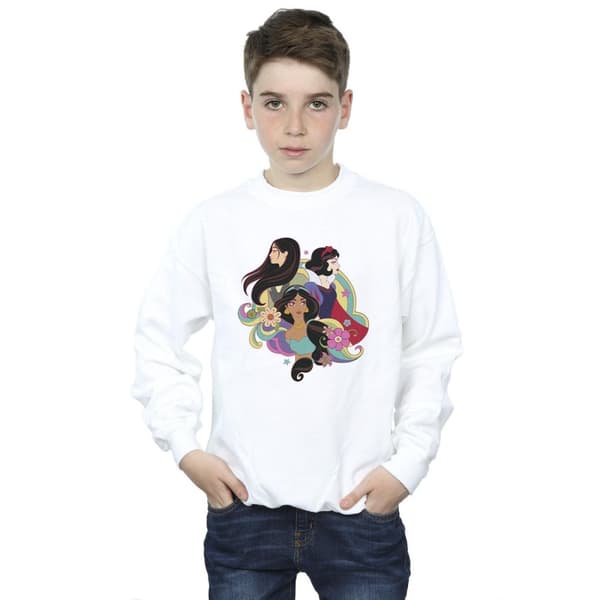 Disney Pojkar Prinsessan Mulan Jasmine Snövit Sweatshirt
