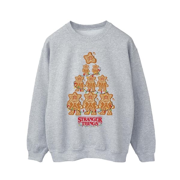 Netflix Mens Stranger Things Gingerbread Sweatshirt