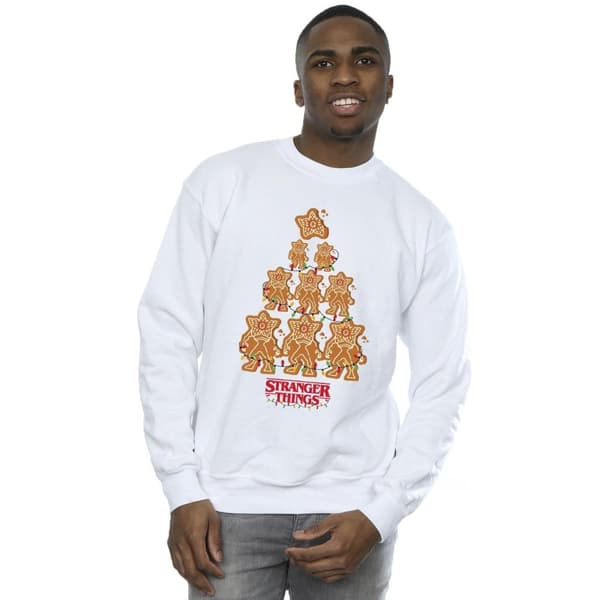 Netflix Mens Stranger Things Gingerbread Sweatshirt