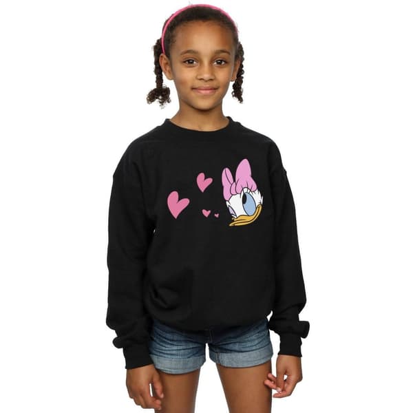 Disney Girls Daisy Duck Kisses Sweatshirt