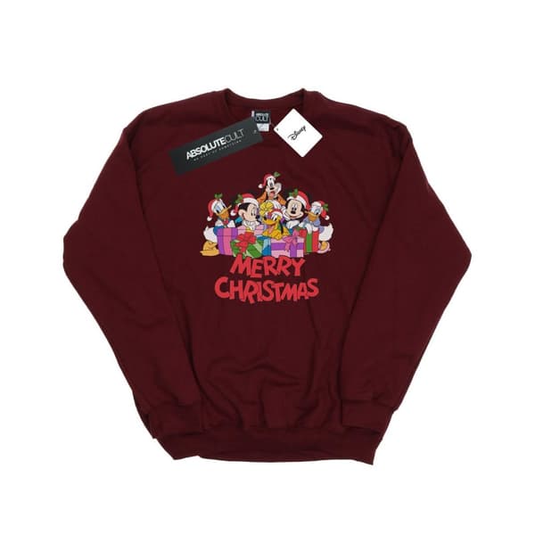 Disney Womens/Ladies Mickey Mouse And Friends Christmas Sweatshirt