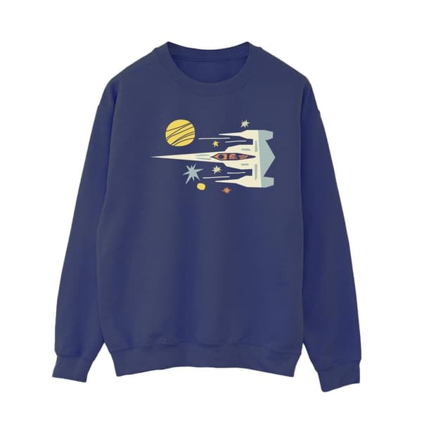 Star Wars Dam/Tjej The Mandalorian Sweatshirt med utskuret skepp