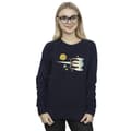 Miniatyrbild 2 av 3: Star Wars Dam/Tjej The Mandalorian Sweatshirt med utskuret skepp