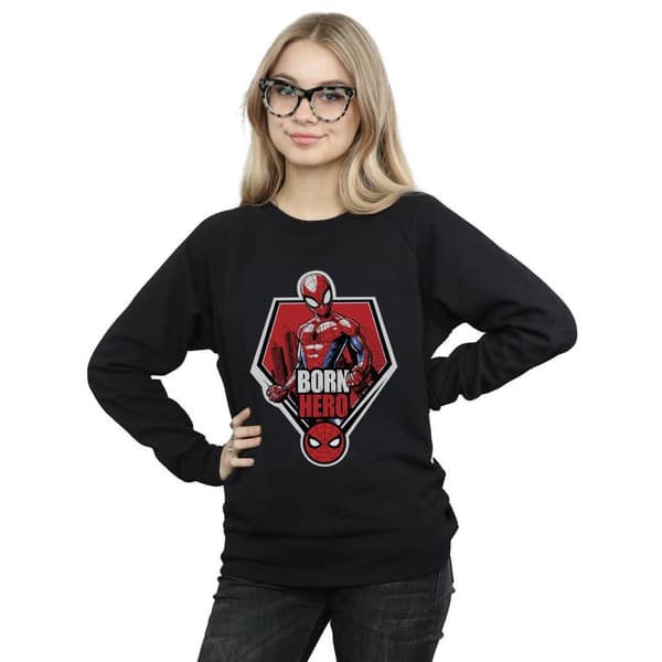 Marvel Dam/Tjej Spider-Man Born Hero Sweatshirt