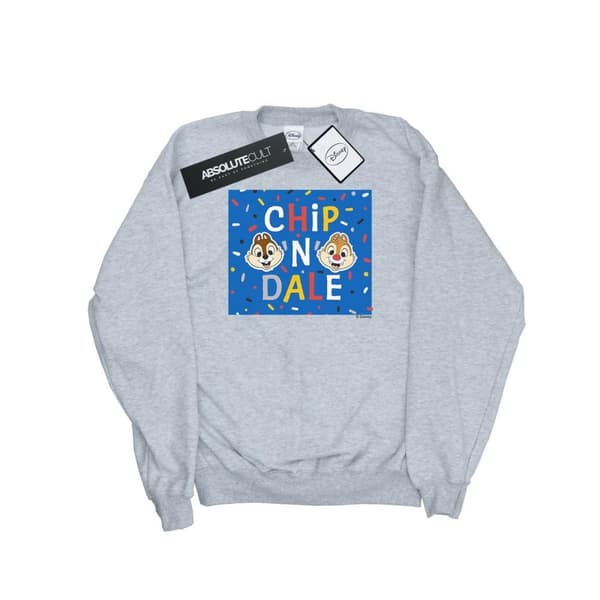Disney Dam/Tjej Chip N Dale Blå Frame Sweatshirt Sports Grey S