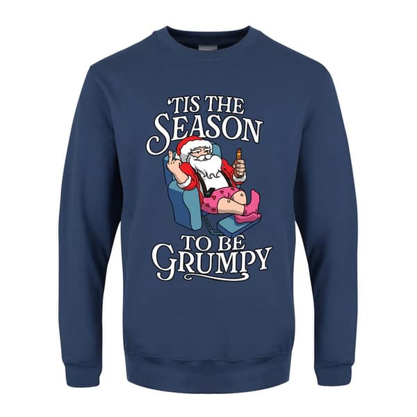 Grindstore Mens ´Tis The Season To Be Grumpy Christmas Jumper