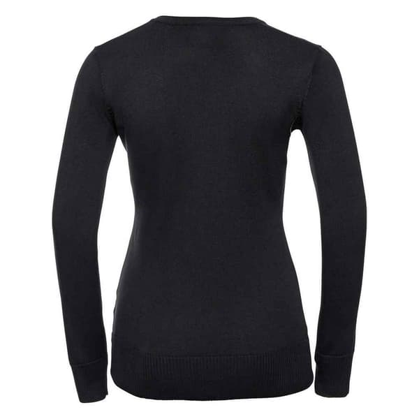 Russell Collection Womens/Ladies Cotton Acrylic V Neck Sweatshirt