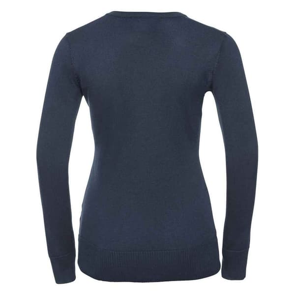 Russell Collection Womens/Ladies Cotton Acrylic V Neck Sweatshirt