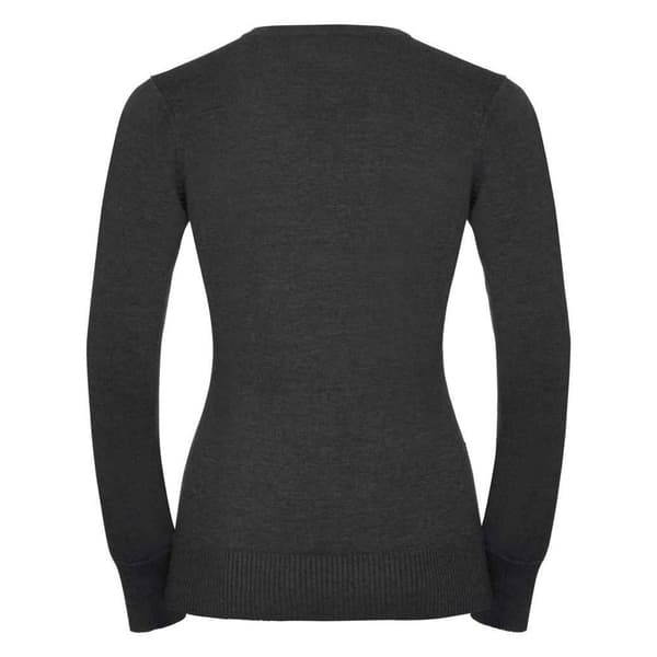 Russell Collection Womens/Ladies Cotton Acrylic V Neck Sweatshirt