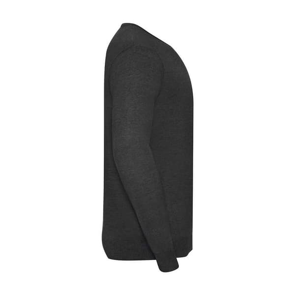 Russell Collection Mens Cotton Acrylic V Neck Sweatshirt