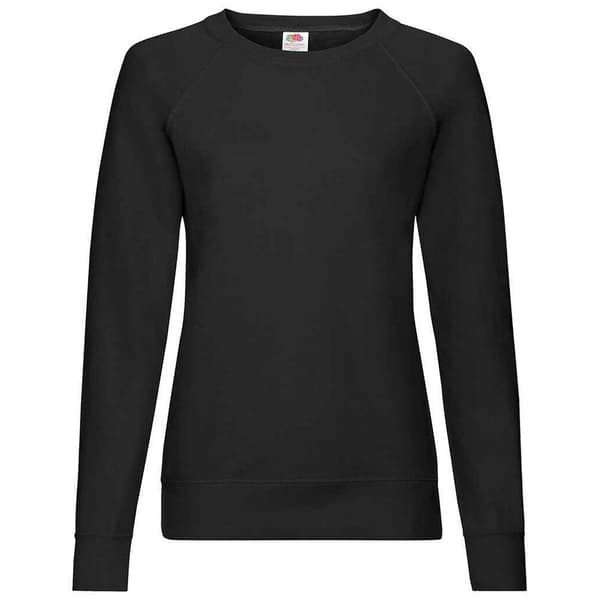 Fruit of the Loom Womens/Ladies Lightweight Lady Fit Raglan Sweatshirt