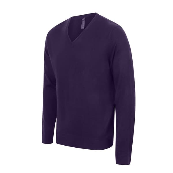 Henbury Mens Cotton Acrylic V Neck Sweatshirt