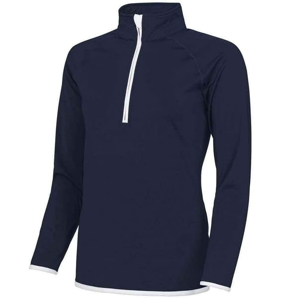 AWDis Cool Dam/Tjej Halv dragkedja Girlie Sweat Top
