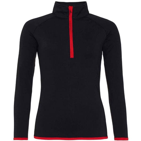 AWDis Cool Dam/Tjej Halv dragkedja Girlie Sweat Top