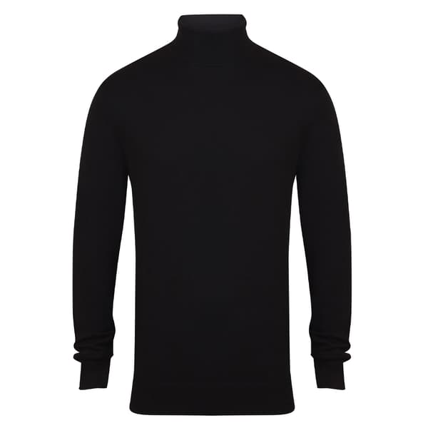 Henbury Mens Roll Neck Sweatshirt