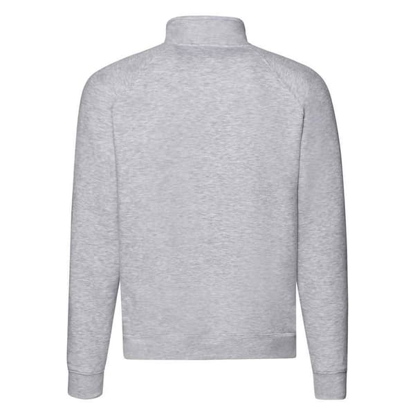 Fruit of the Loom Mens Premium Sweatshirt med dragkedja i värmegrått