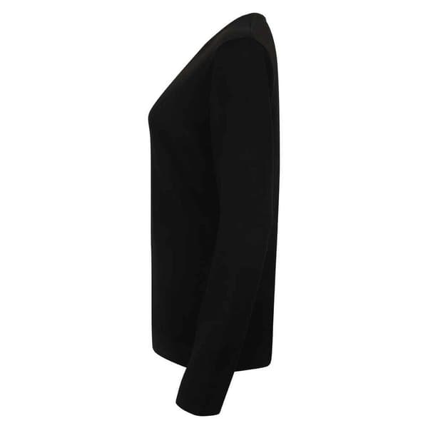 Henbury Womens/Ladies Cotton Acrylic V Neck Sweatshirt