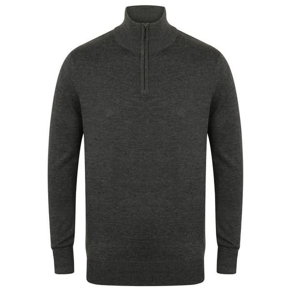 Henbury Sweatshirt med dragkedja för män