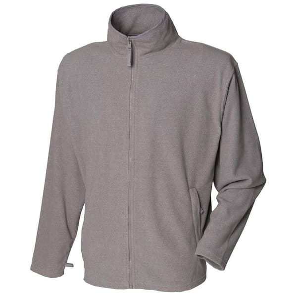 Henbury Mens Plain Fleece Jacket