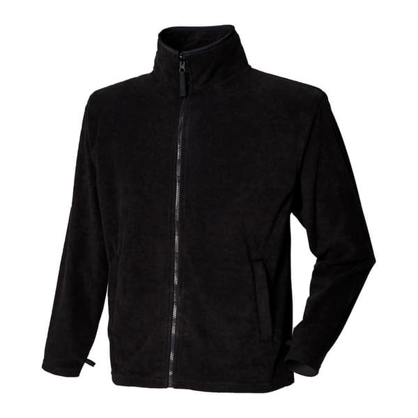 Henbury Mens Plain Fleece Jacket