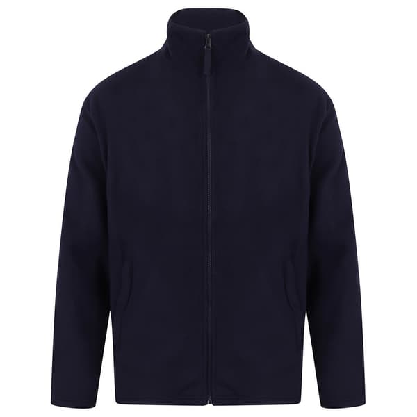 Henbury Mens Plain Fleece Jacket