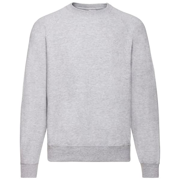 Fruit Of The Loom Mens Classic Heather Raglan Sweatshirt