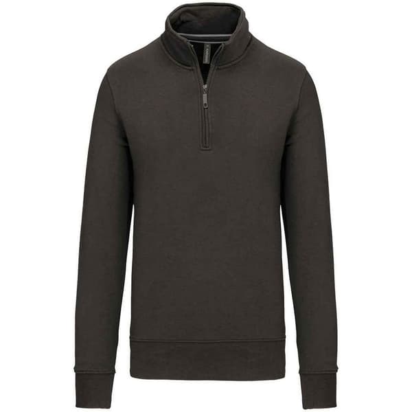 Kariban Sweatshirt med dragkedja för män