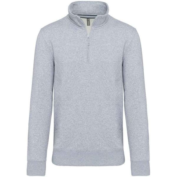 Kariban Sweatshirt med dragkedja för män
