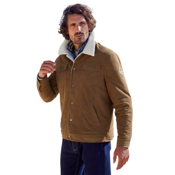 Atlas For Men Mens Sherpa Lined Corduroy Collar Jacket