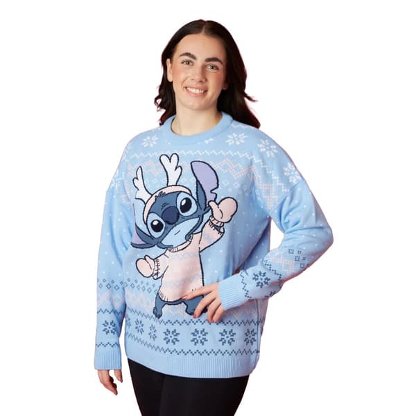 Lilo & Stitch Stickad jultröja för kvinnor/damer