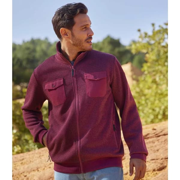 Atlas For Men Mens Brushed Fleece Jacket
