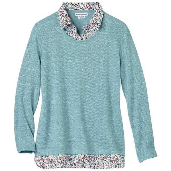 Atlas for Women Womens/Ladies 2 in 1 Jumper Turquoise 20 UK - 22 UK