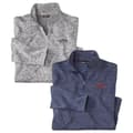 Miniatyrbilde 1 av 4: Atlas For Men Mens Brushed Fleece Jumper (Pack of 2)