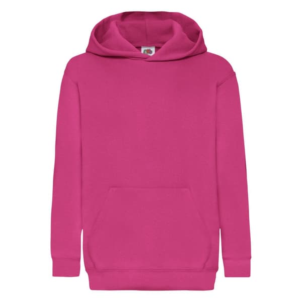 Fruit of the Loom Barn/Kids Classic Hooded Sweatshirt med huva